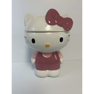 New Sanrio Hello Kitty‎ Full Body Sculpted 3D Canister Cookie Snack Candy Jar